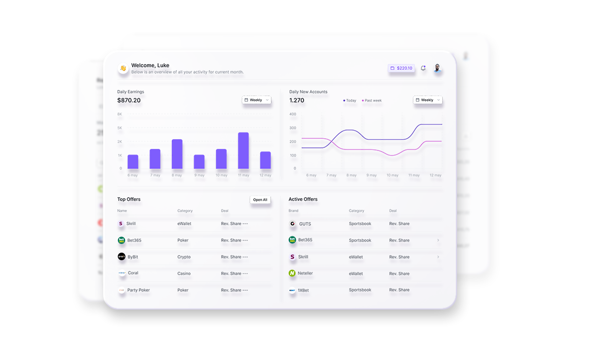 Affiliate Dashboard - Paynura